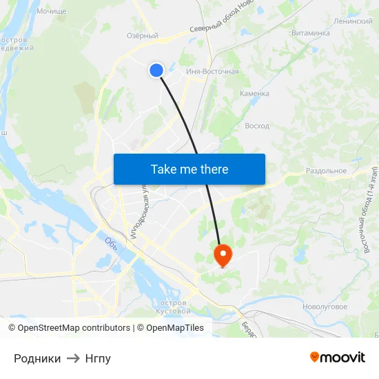 Родники to Нгпу map