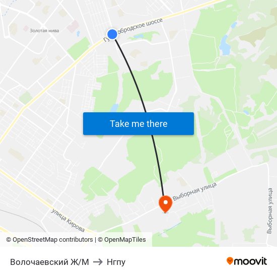 Волочаевский Ж/М to Нгпу map