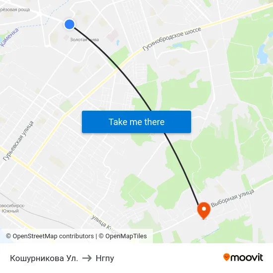 Кошурникова Ул. to Нгпу map