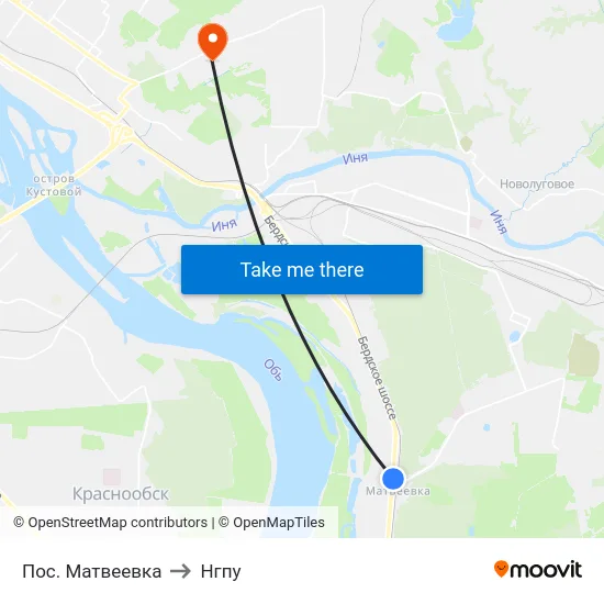 Пос. Матвеевка to Нгпу map