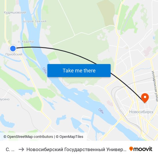 С. Ямки to Новосибирский Государственный Университет Экономики И Управления map