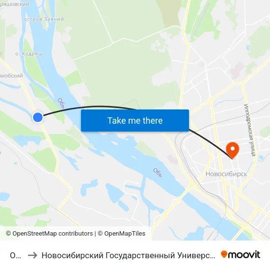 Озеро to Новосибирский Государственный Университет Экономики И Управления map
