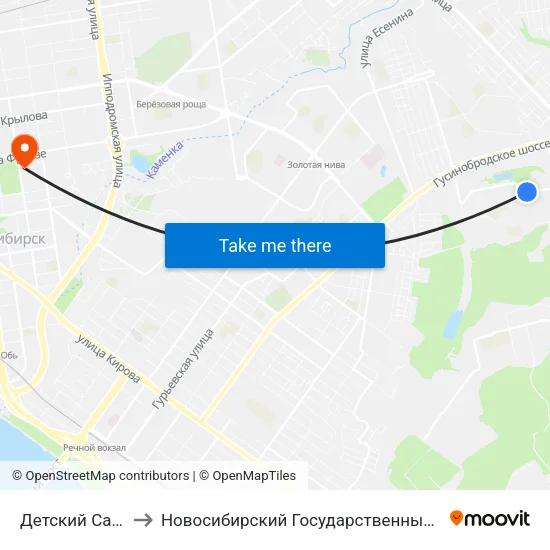 Детский Сад (Лазурная Ул.) to Новосибирский Государственный Университет Экономики И Управления map