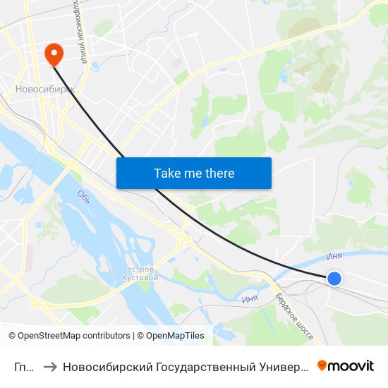 Гпту-18 to Новосибирский Государственный Университет Экономики И Управления map