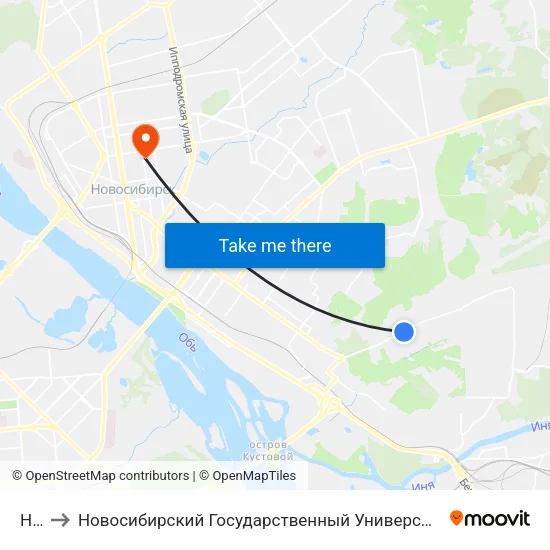 Нгпу to Новосибирский Государственный Университет Экономики И Управления map