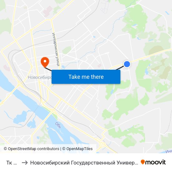 Тк Лента to Новосибирский Государственный Университет Экономики И Управления map