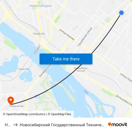 Нгау to Новосибирский Государственный Технический Университет map