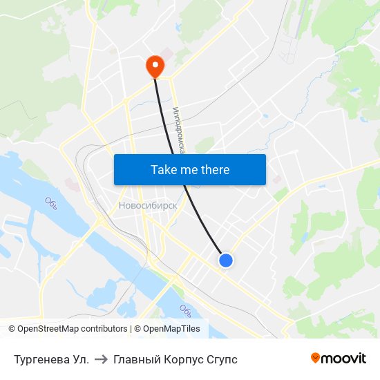 Тургенева Ул. to Главный Корпус Сгупс map