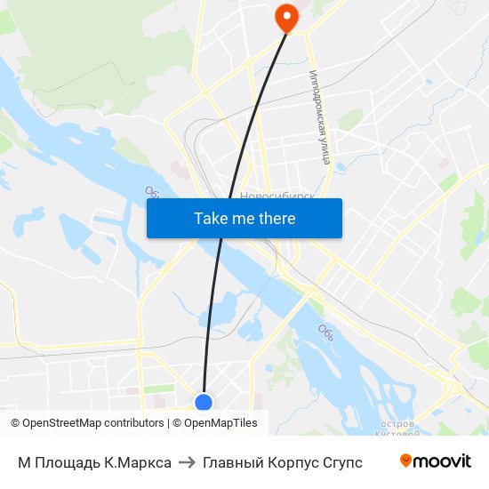 М Площадь К.Маркса to Главный Корпус Сгупс map