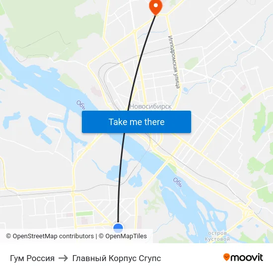 Гум Россия to Главный Корпус Сгупс map
