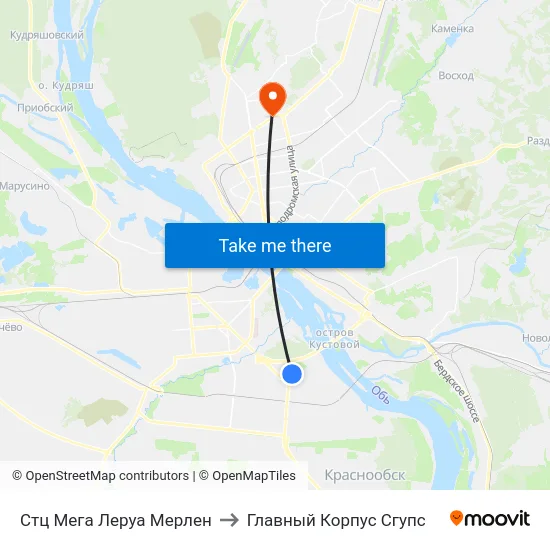 Стц Мега Леруа Мерлен to Главный Корпус Сгупс map