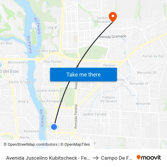 Avenida Juscelino Kubitscheck - Feirinha Da Jk to Campo De Futebol map
