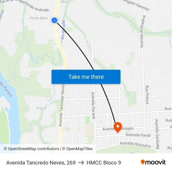 Avenida Tancredo Neves, 269 to HMCC Bloco 9 map