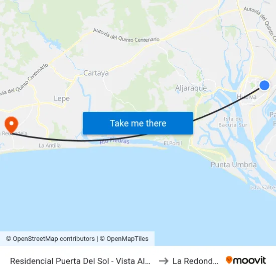 Residencial Puerta Del Sol - Vista Alegre to La Redondela map