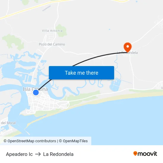 Apeadero Ic to La Redondela map
