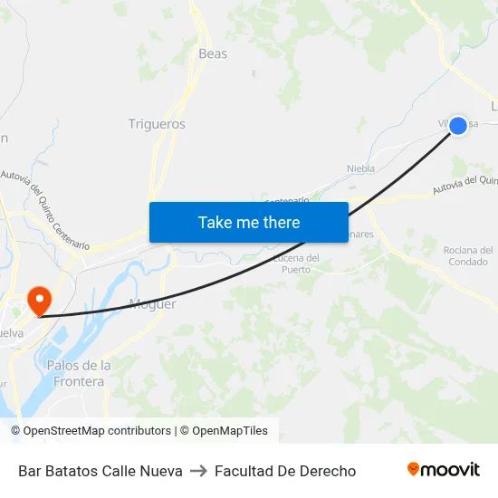 Bar Batatos Calle Nueva to Facultad De Derecho map