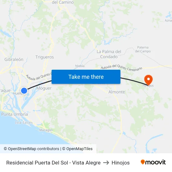 Residencial Puerta Del Sol - Vista Alegre to Hinojos map