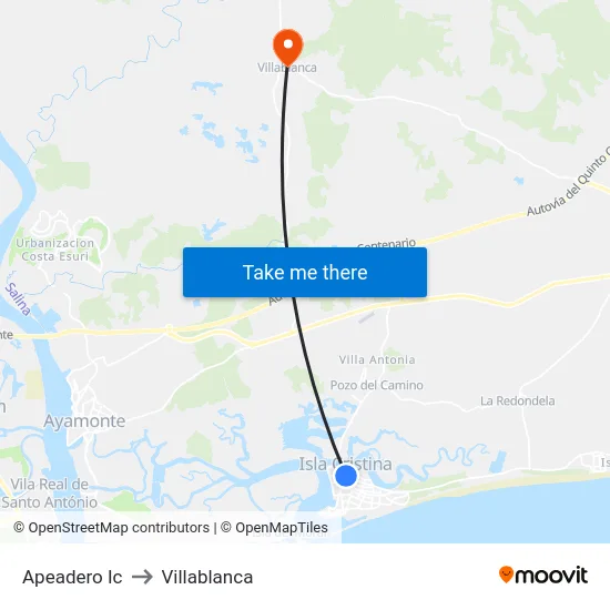 Apeadero Ic to Villablanca map