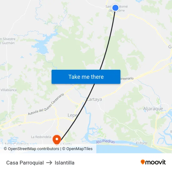 Casa Parroquial to Islantilla map