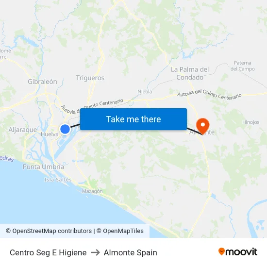 Centro Seg E Higiene to Almonte Spain map