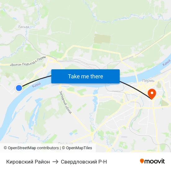 Кировский Район to Свердловский Р-Н map