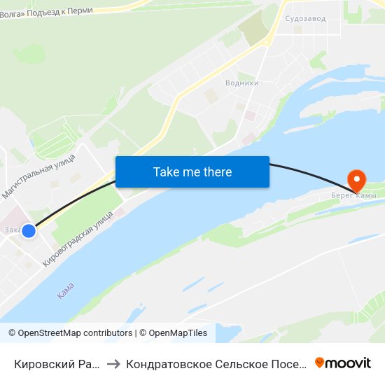 Кировский Район to Кондратовское Сельское Поселение map