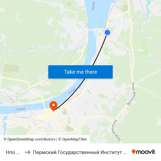 Нпо Искра to Пермский Государственный Институт Искусства И Культуры map