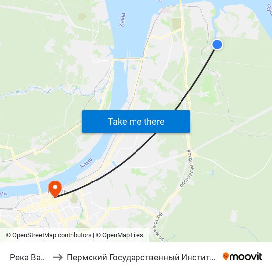 Река Васильека to Пермский Государственный Институт Искусства И Культуры map