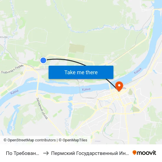 По Требованию (Г.Лядова) to Пермский Государственный Институт Искусства И Культуры map