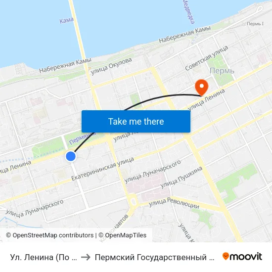 Ул. Ленина (По Ул. Борчанинова) to Пермский Государственный Институт Искусства И Культуры map
