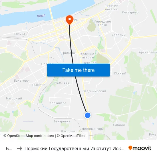 Базы to Пермский Государственный Институт Искусства И Культуры map