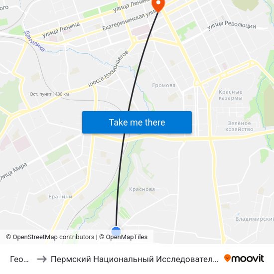 Геофизика to Пермский Национальный Исследовательский Политехнический Университет map