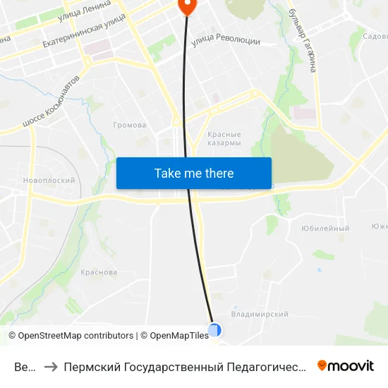 Велта to Пермский Государственный Педагогический Университет map
