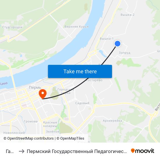 Гарцы to Пермский Государственный Педагогический Университет map