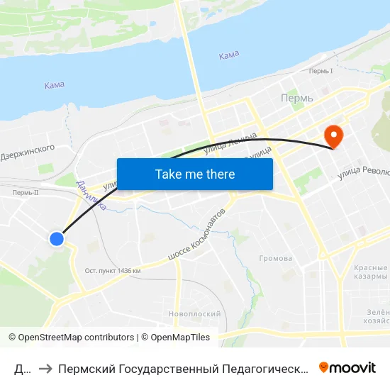 Дкж to Пермский Государственный Педагогический Университет map