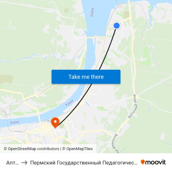 Аптека to Пермский Государственный Педагогический Университет map