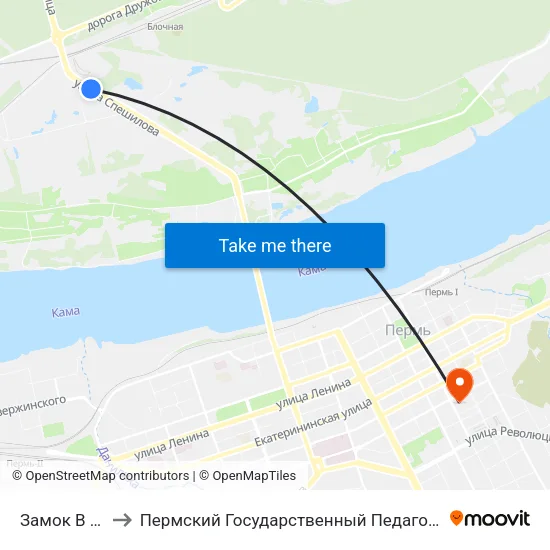 Замок В Долине to Пермский Государственный Педагогический Университет map