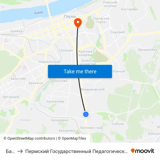 Базы to Пермский Государственный Педагогический Университет map