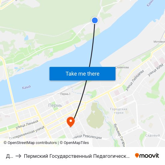 Дос to Пермский Государственный Педагогический Университет map