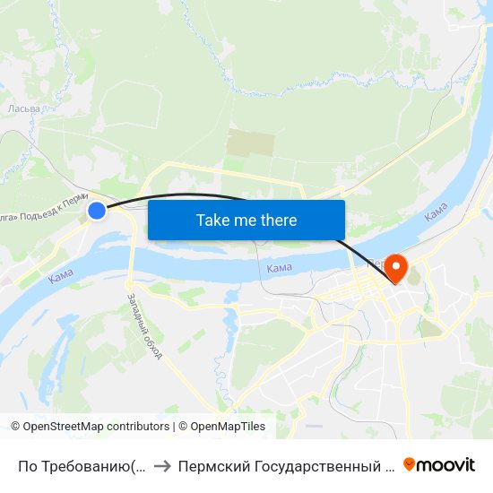 По Требованию(Ул.Светлогорская to Пермский Государственный Педагогический Университет map