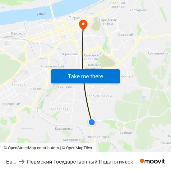 Базы to Пермский Государственный Педагогический Университет map
