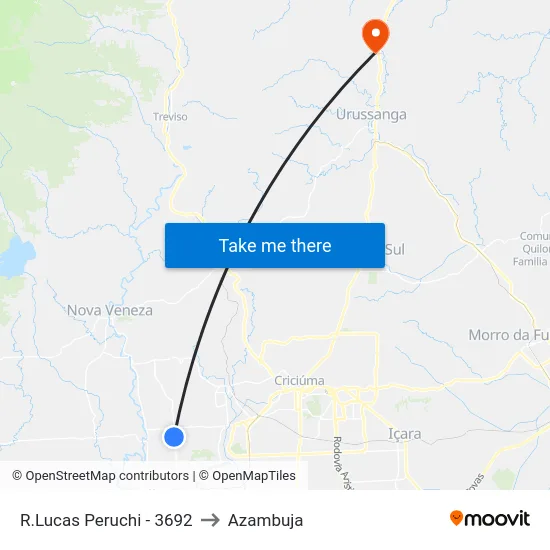 R.Lucas Peruchi - 3692 to Azambuja map