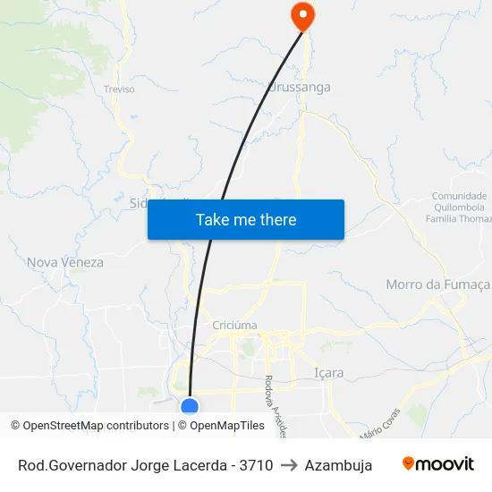 Rod.Governador Jorge Lacerda - 3710 to Azambuja map