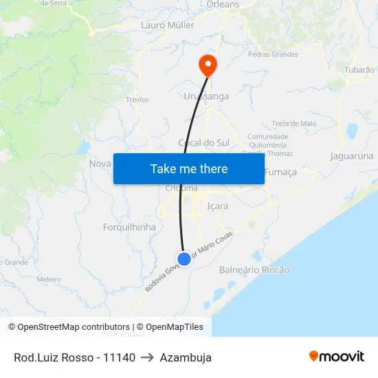 Rod.Luiz Rosso - 11140 to Azambuja map