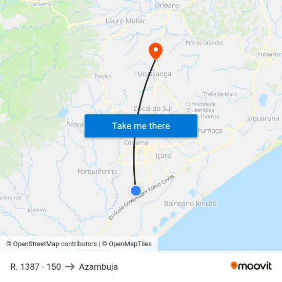 R. 1387 - 150 to Azambuja map