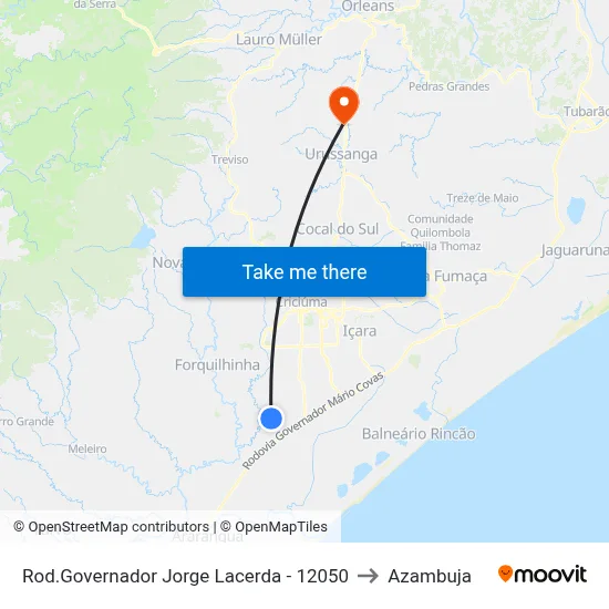 Rod.Governador Jorge Lacerda - 12050 to Azambuja map