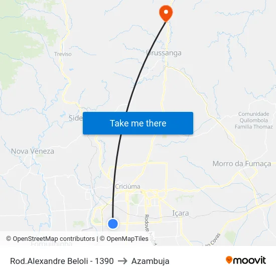 Rod.Alexandre Beloli - 1390 to Azambuja map