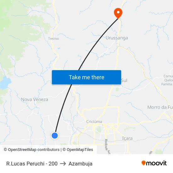 R.Lucas Peruchi - 200 to Azambuja map