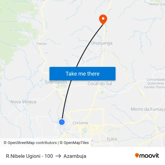 R.Nibele Ugioni - 100 to Azambuja map