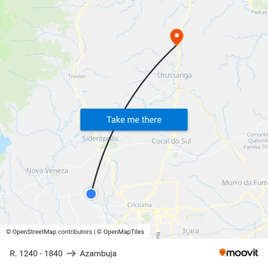 R. 1240 - 1840 to Azambuja map